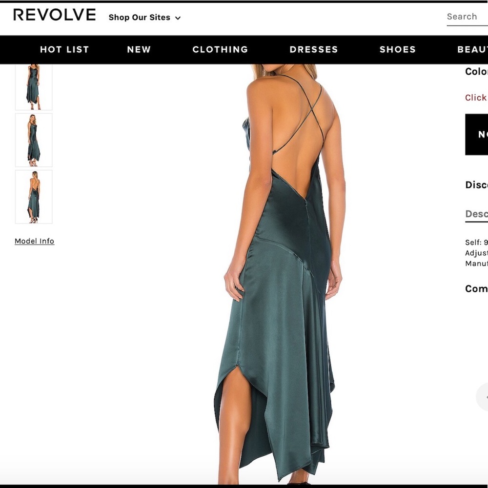 Revolve NBD Formal MIDI Gown